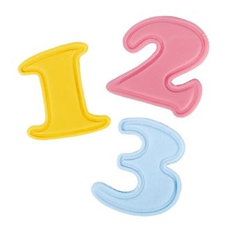 Picture of CAKE STAR PUSH EASY NUMBER CUTTERS - 10 PIECE
